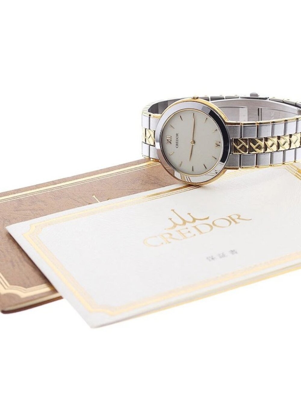 SEIKO CREDOR 8N70-6160/GCAD009 beige Dial Quartz Men's Watch_966230 - Picture 2 of 7